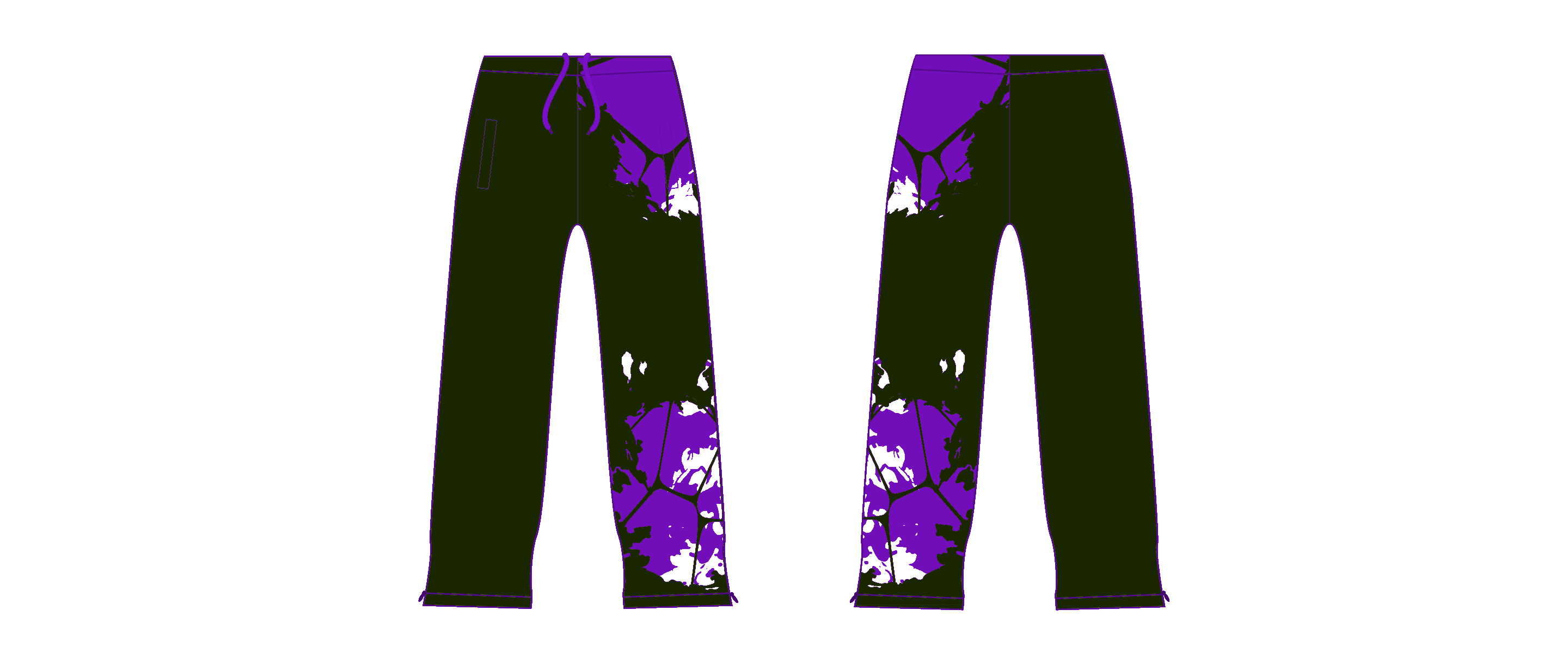 Sublimated Zip-Off Track Pants